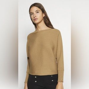 Ralph Lauren Cable-knit boatneck sweater camel